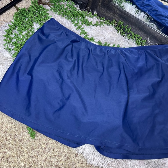 🌼3/$30🌼intl Details Navy Blue Swim Mini Skirt Size XL - Picture 13 of 15